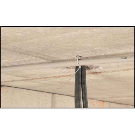 Embase clouable latérale avec un collier de serrage TBBL