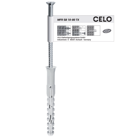 Cheville multi-matériaux MFR SB TX de CELO